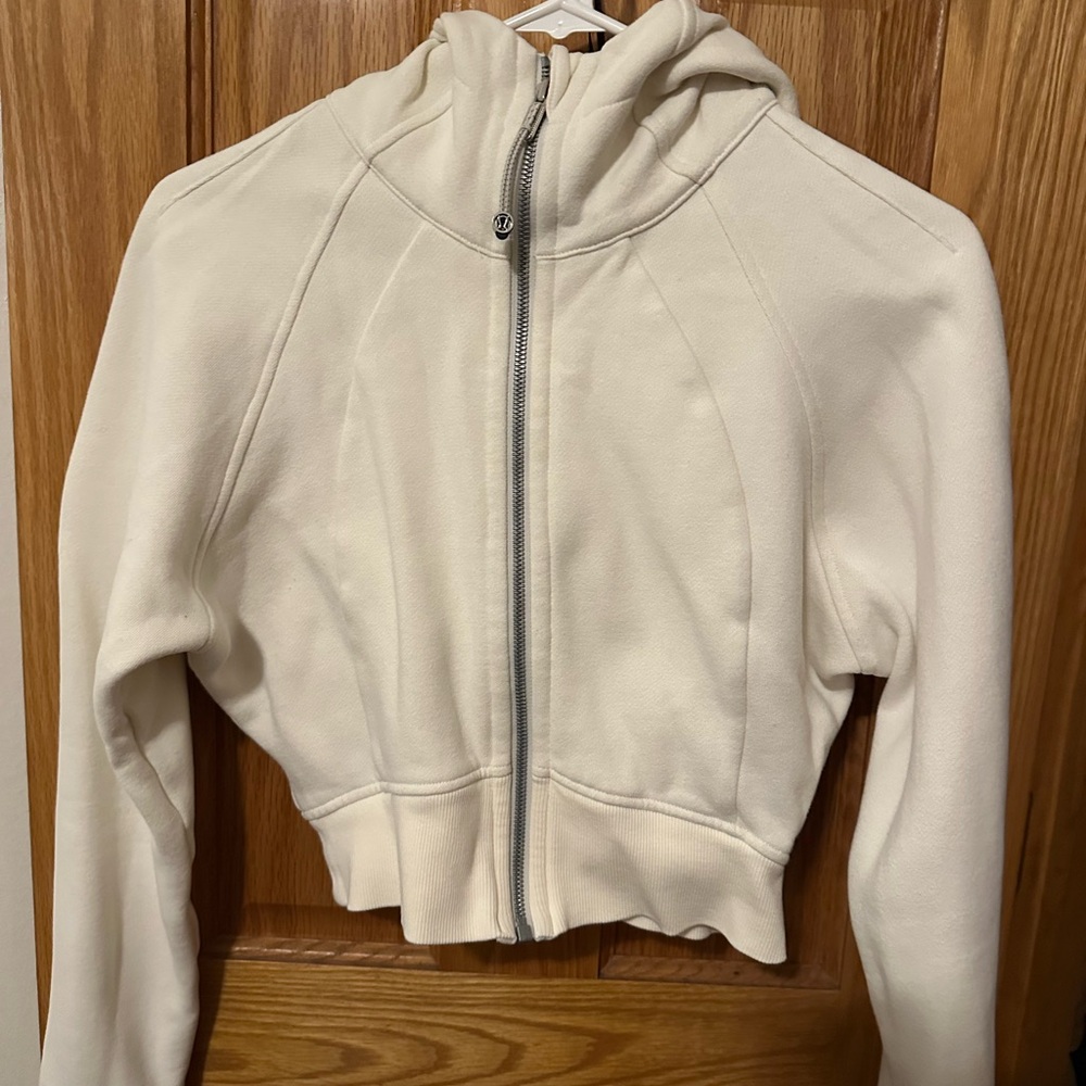 Scuba Full-Zip Cropped Hoodie